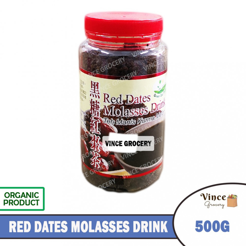 GREEN BIO TECH Red Date Molasses Drink 黑糖红枣茶 500G GREEN BIO TECH Red Date Molasses Drink 黑糖红枣茶 500G