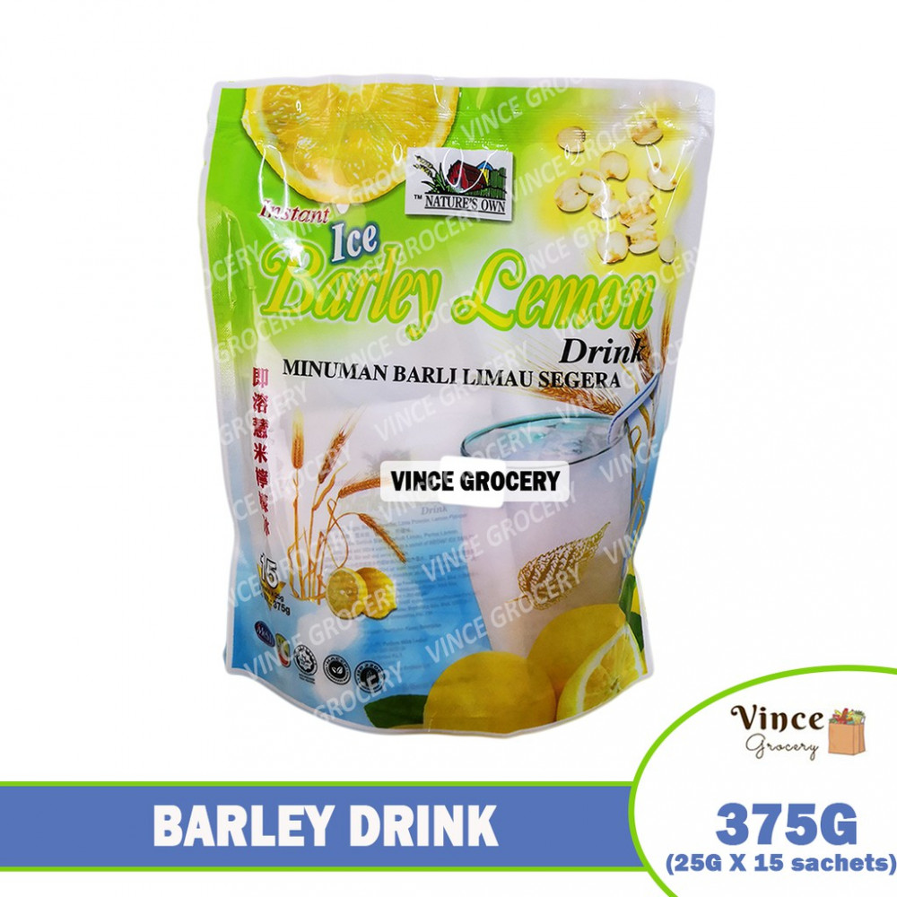 NATURE'S OWN Instant Ice Barley Lemon Drink 375G NATURE'S OWN Instant Ice Barley Lemon Drink 375G