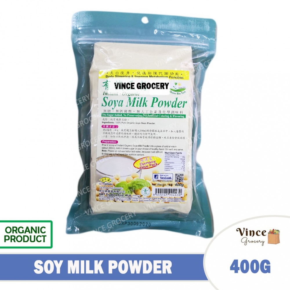 GREEN BIO TECH Soy Milk Powder 有机豆粉 400G GREEN BIO TECH Soy Milk Powder 有机豆粉 400G