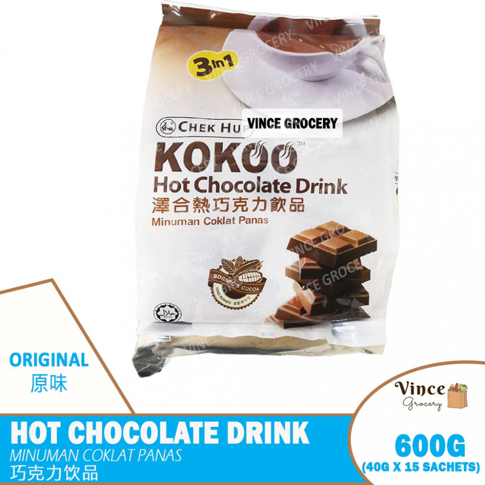 CHEK HUP Kokoo Hot Chocolate Drink | 泽合热巧克力饮品 15s X 40G CHEK HUP Kokoo Hot Chocolate Drink | 泽合热巧克力饮品 15s X 40G