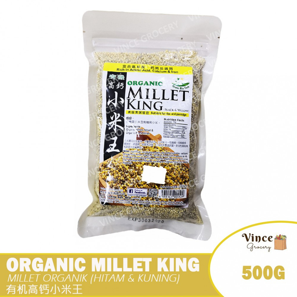 GREEN BIO TECH Organic Millet King | 有机高钙小米王 500G GREEN BIO TECH Organic Millet King | 有机高钙小米王 500G