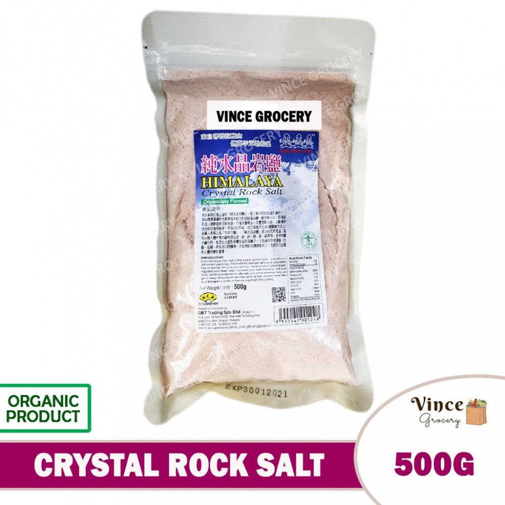 GREEN BIO TECH Himalaya Crystal Rock Salt 500G GREEN BIO TECH Himalaya Crystal Rock Salt 500G