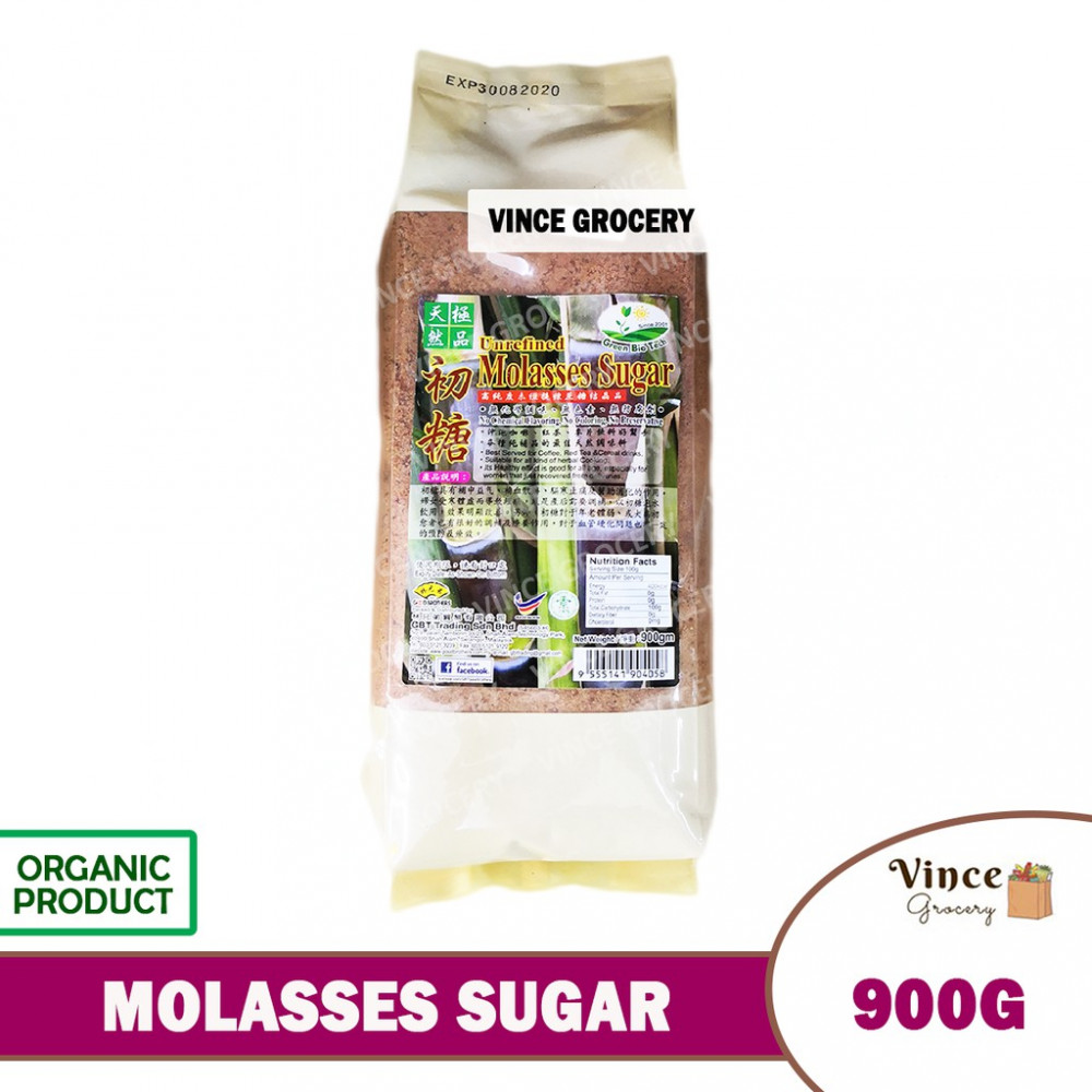 GREEN BIO TECH Unrefined Molasses Sugar 900G GREEN BIO TECH Unrefined Molasses Sugar 900G