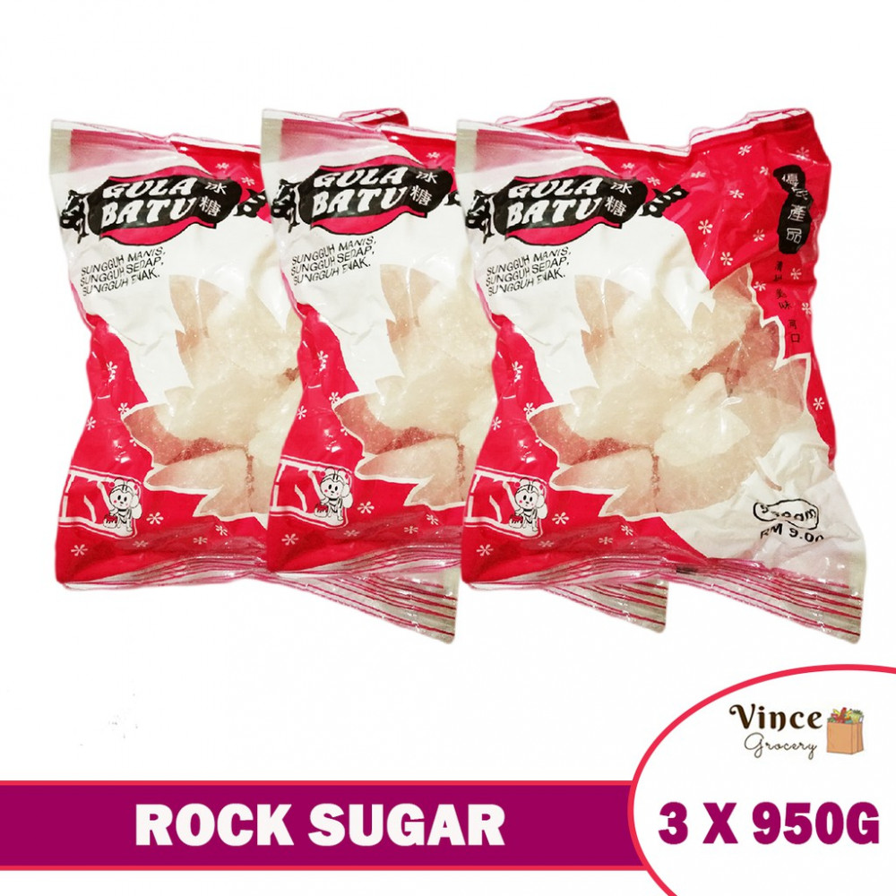 HS Rock Sugar (Gula Batu) 950G x 3 packs HS Rock Sugar (Gula Batu) 950G x 3 packs