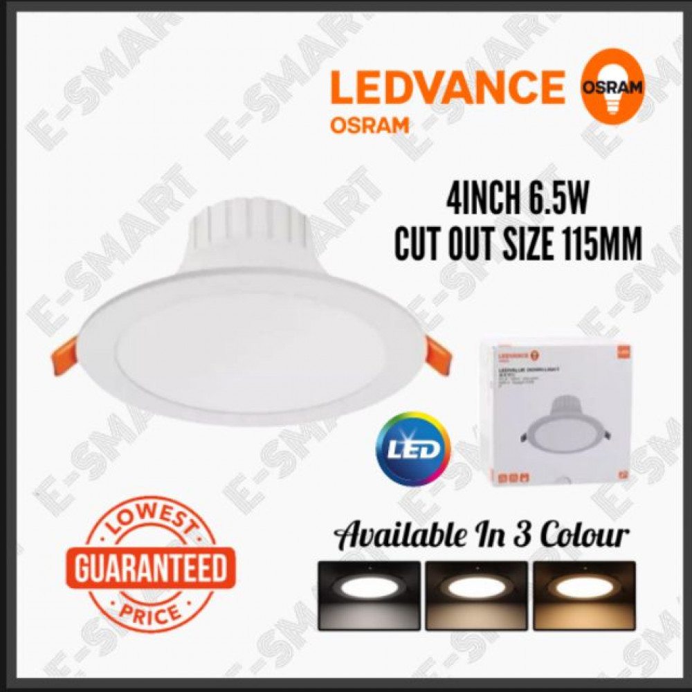 OSRAM LED DOWNLIGHT 6.5W 4” 830 840 865 LEDVALUE DOWNLIGHT LAMPU DOWNLIGHT LED OSRAM LED DOWNLIGHT 6.5W 4” 830 840 865 LEDVALUE DOWNLIGHT LAMPU DOWNLIGHT LED