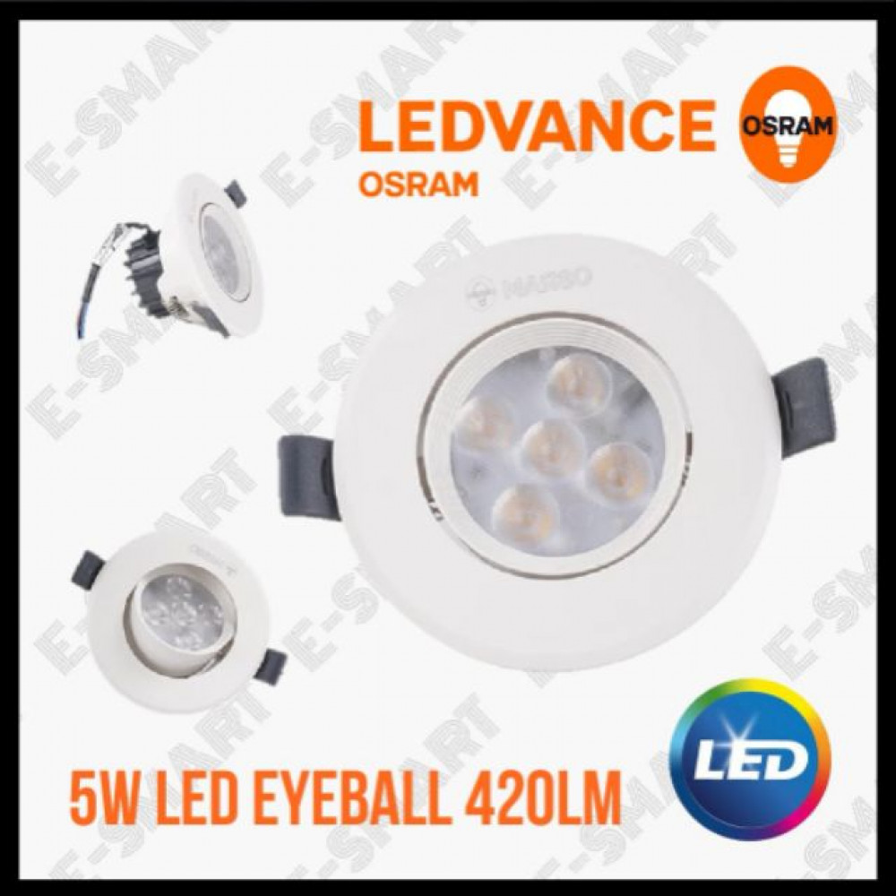 OSRAM LED EYEBALL SPOTLIGHT 5W 3000K 24D° WARMWHITE OSRAM LED EYEBALL SPOTLIGHT 5W 3000K 24D° WARMWHITE
