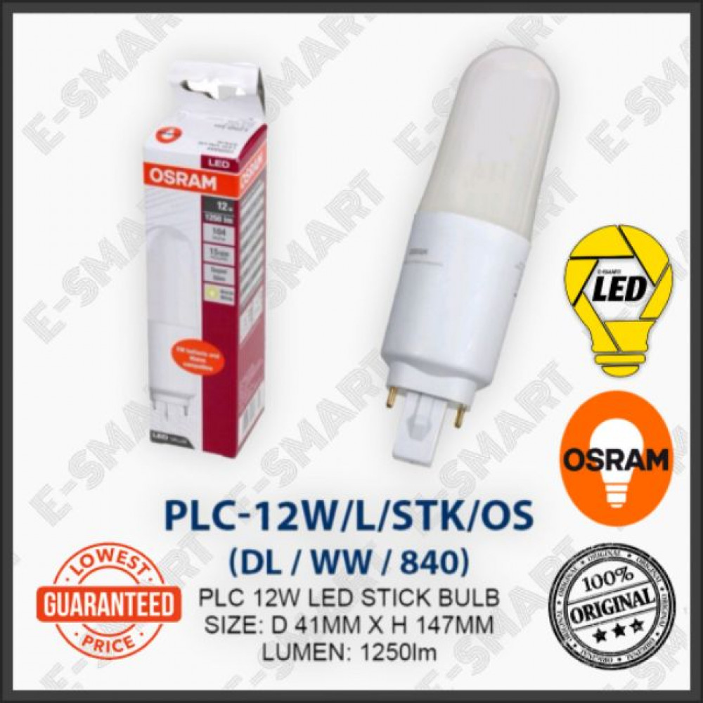 OSRAM PL-C LED STICK 12W DAYLIGHT COOLWHITE WARMWHITE (G24) MENTOL LED PLC OSRAM PL-C LED STICK 12W DAYLIGHT COOLWHITE WARMWHITE (G24) MENTOL LED PLC