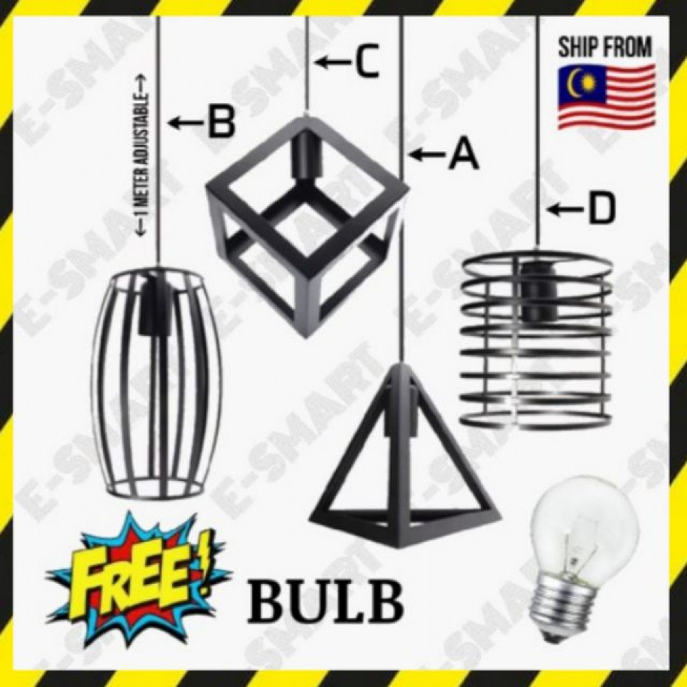 E27 INDUSTRIAL CEILING LIGHT VINTAGE CHANDELIER PENDANT LAMPU GANTUNG 4.9 E27 INDUSTRIAL CEILING LIGHT VINTAGE CHANDELIER PENDANT LAMPU GANTUNG 4.9