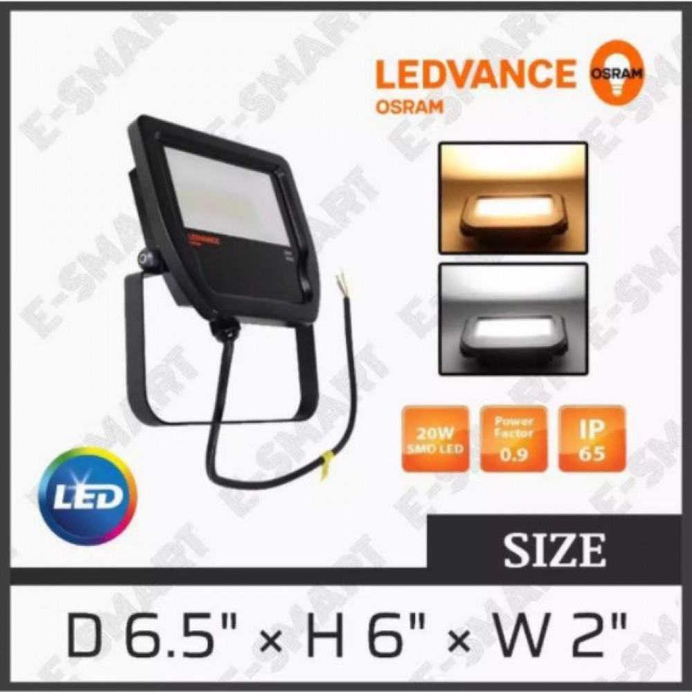 OSRAM LED FLOODLIGHT 20W / 3000K / 6500K WARMWHITE DAYLIGHT SPOTLIGHT OSRAM OSRAM LED FLOODLIGHT 20W / 3000K / 6500K WARMWHITE DAYLIGHT SPOTLIGHT OSRAM