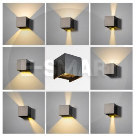 image of E-SMART 10W VILLA WALL LIGHT OUTDOOR WEATHERPROOF LED WALL LAMP UP-DOWN LIGHT