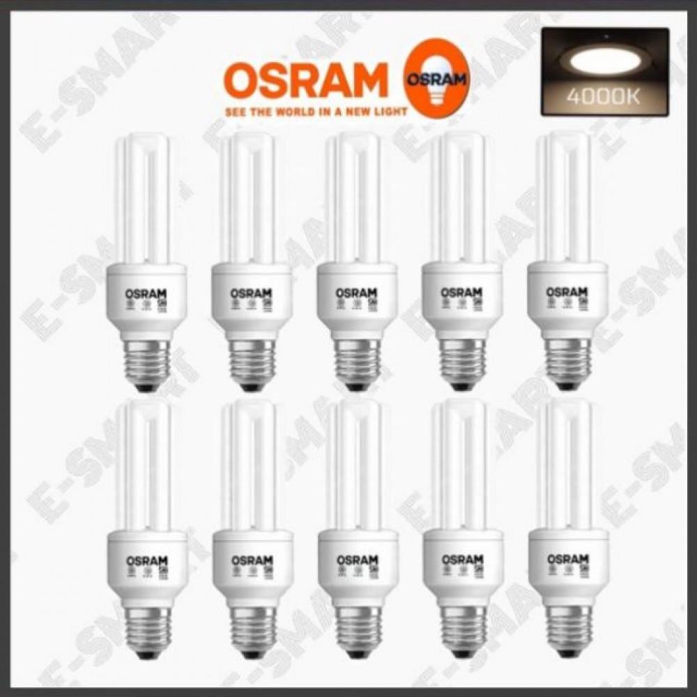 10PCS X GENUINE OSRAM ENERGY SAVER 18W (3U) 4000K COOLWHITE 10PCS X GENUINE OSRAM ENERGY SAVER 18W (3U) 4000K COOLWHITE