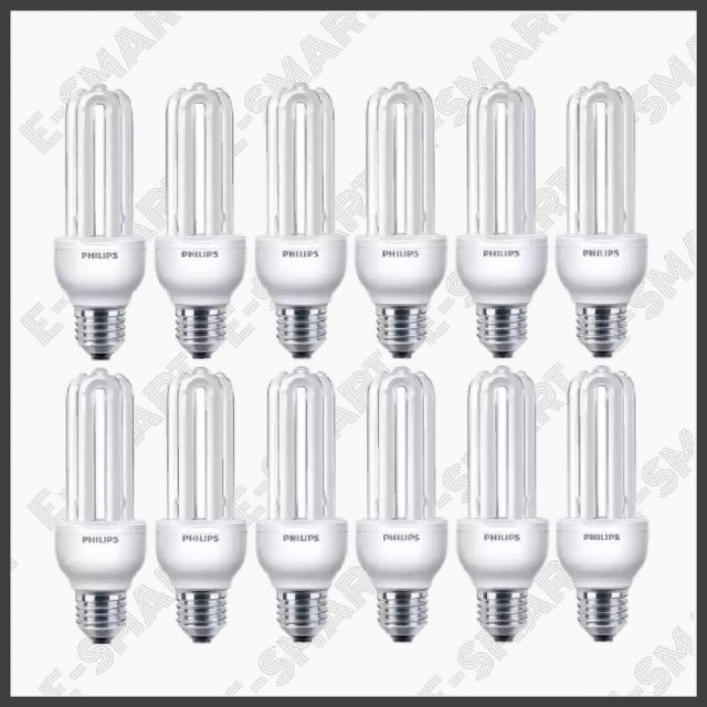 12PCS X PHILIPS PLCE ESSENTIAL 18W E27 WARM WHITE 2700K / DAYLIGHT 6500K (1 BOX) 12PCS X PHILIPS PLCE ESSENTIAL 18W E27 WARM WHITE 2700K / DAYLIGHT 6500K (1 BOX)