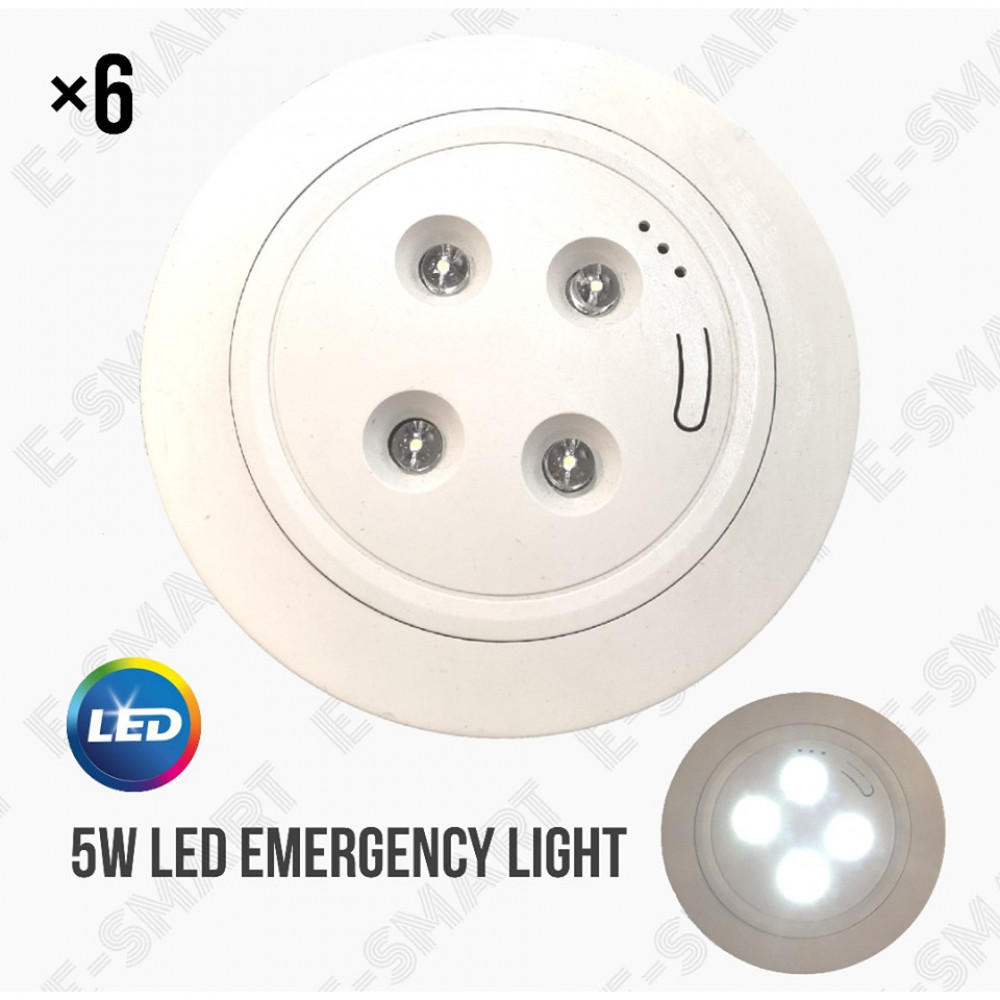 6PCS X 5W LED Recessed Self-Contained Emergency Lighting Luminaire *NEW 6PCS X 5W LED Recessed Self-Contained Emergency Lighting Luminaire *NEW