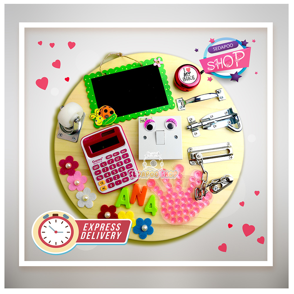 Sensory and Busy Board For Toddler (Set A)