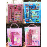 Kids Stationery Set Birthday Party Gift Bag Wallet Set Mickey Frozen Kitty Pony