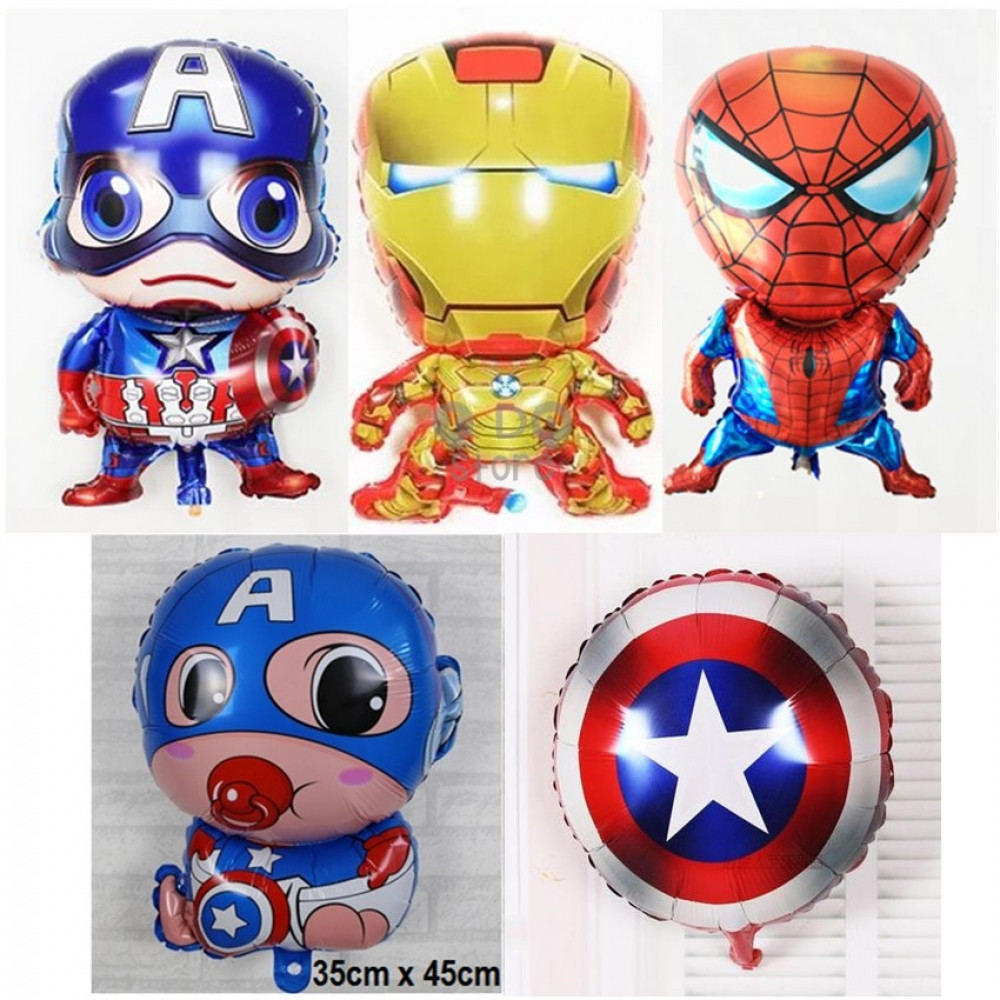 【READY STOCK】Iron Man / Captain America / Spiderman Foil Balloon ( Avenger ) 【READY STOCK】Iron Man / Captain America / Spiderman Foil Balloon ( Avenger )