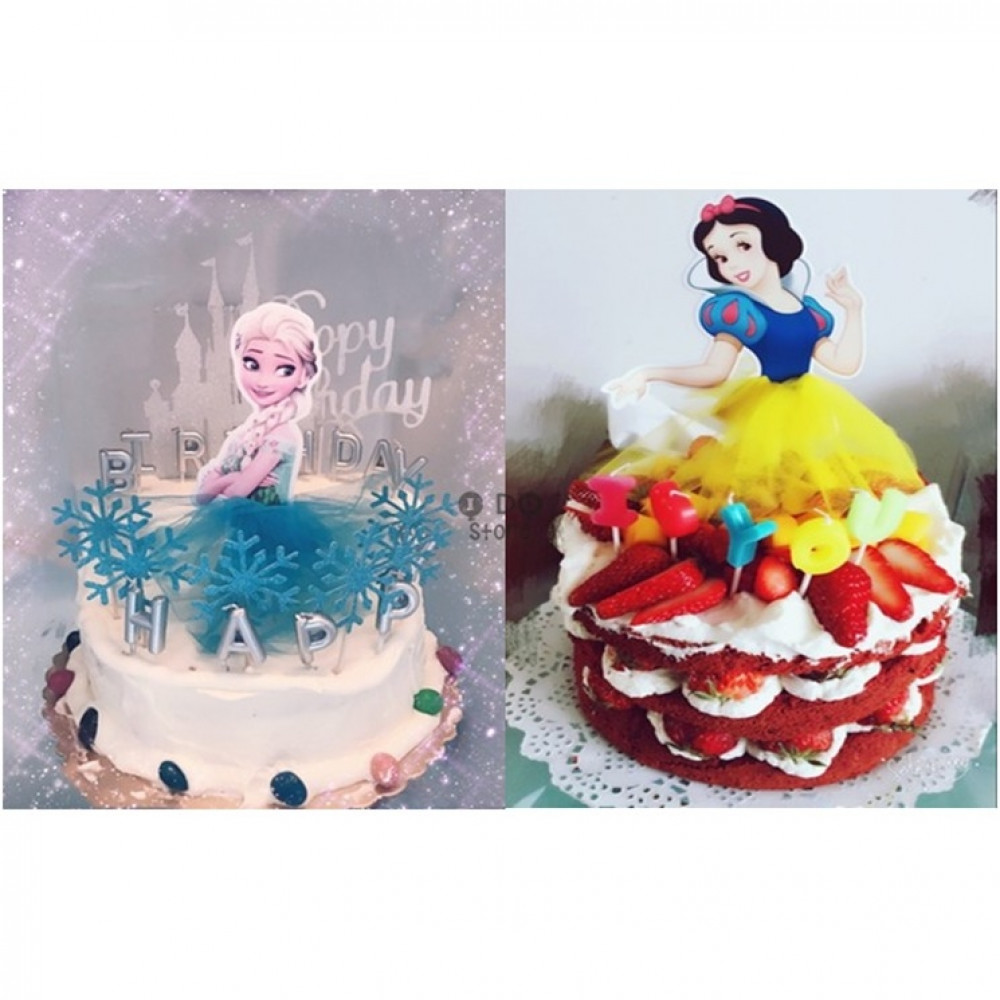 【READY STOCK】Disney Princess Happy Birthday Cake Topper / Cake's Stand 【READY STOCK】Disney Princess Happy Birthday Cake Topper / Cake's Stand