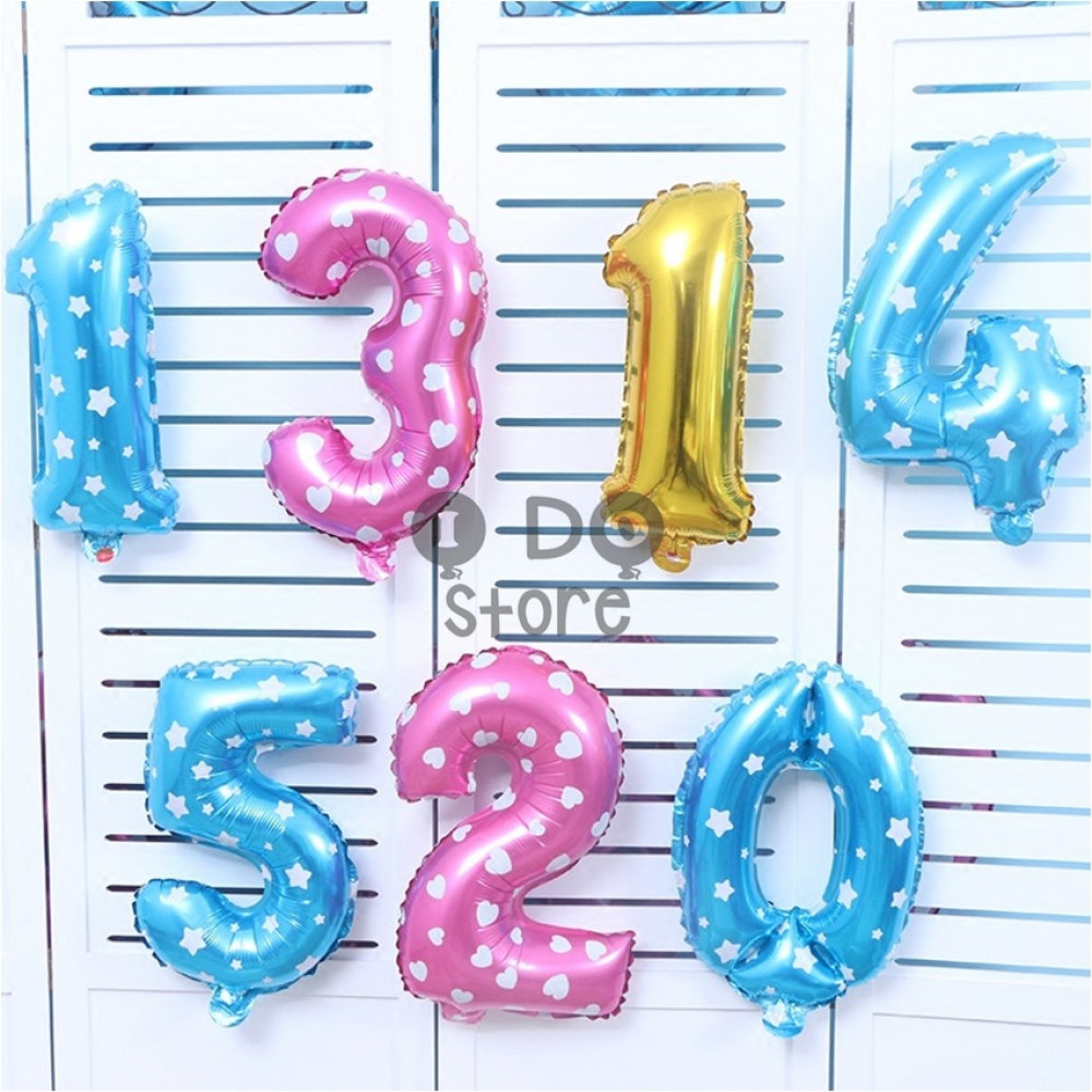 【READY STOCK】16 inches Number Foil Balloon 【READY STOCK】16 inches Number Foil Balloon
