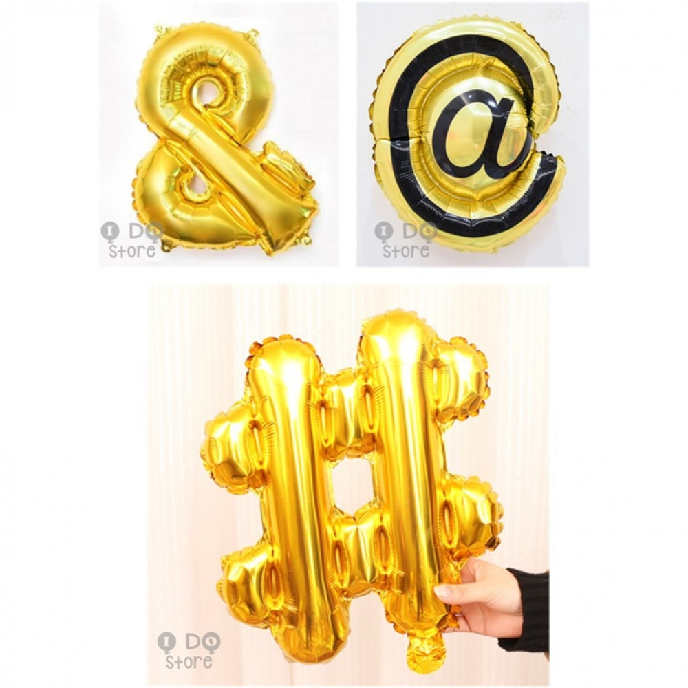 【READY STOCK】Special Symbol #/@/& foil balloon 【READY STOCK】Special Symbol #/@/& foil balloon