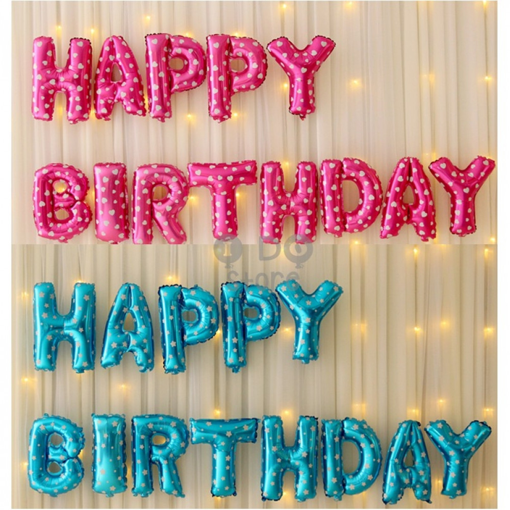 【READY STOCK】Happy Birthday Word Balloon Set 【READY STOCK】Happy Birthday Word Balloon Set