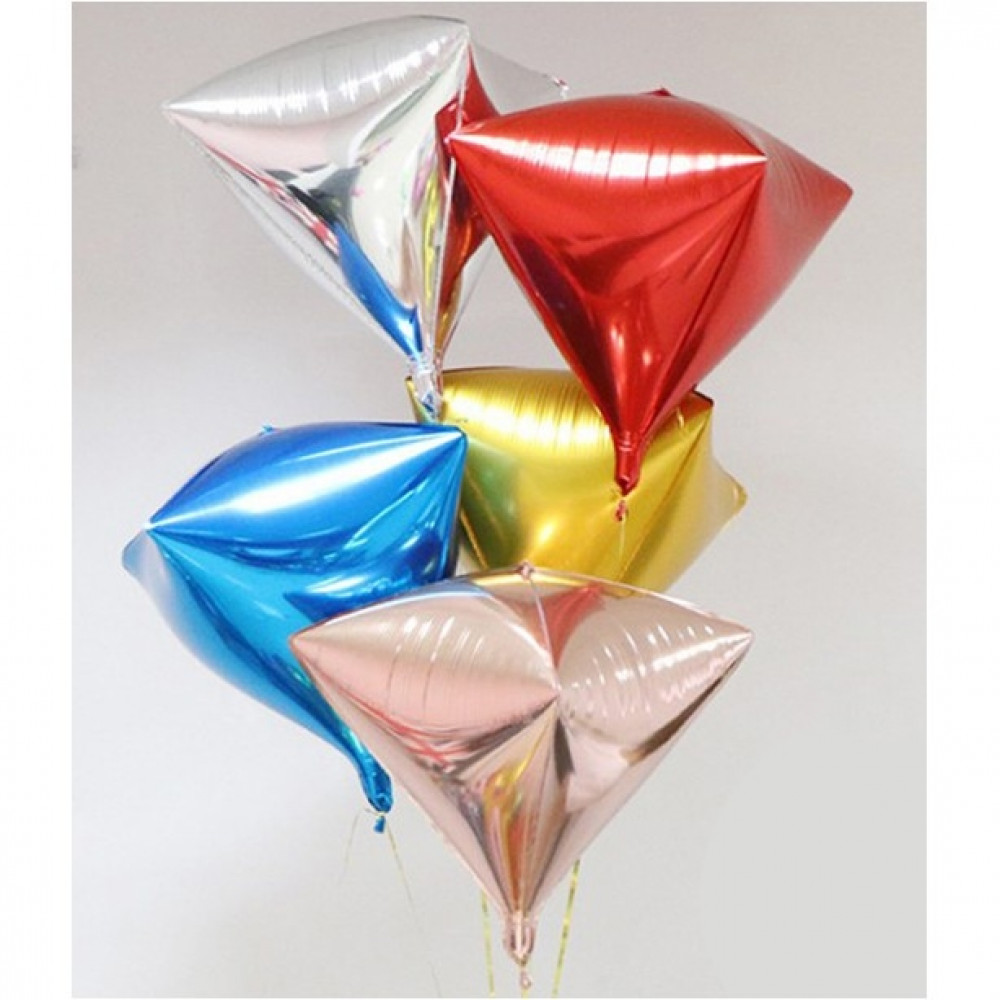 【READY STOCK】4D 24inch Diamond Shape Pearl Foil Balloon 【READY STOCK】4D 24inch Diamond Shape Pearl Foil Balloon
