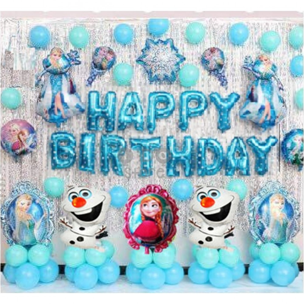 Ready Stock Frozen Theme Birthday Party Decoration Balloon Set