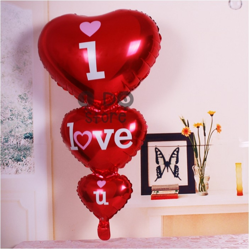 【READY STOCK】Heart String Foil Balloon ( I LOVE YOU ) 【READY STOCK】Heart String Foil Balloon ( I LOVE YOU )