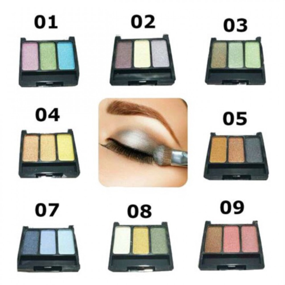 Wholesale Price Longlasting 3 Colors Palette Eyeshadow Ready Stock Wholesale Price Longlasting 3 Colors Palette Eyeshadow Ready Stock