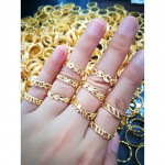Design Kedai Emas - 24k Cincin Emas Korea / Gold Plated Ring Ready Stock