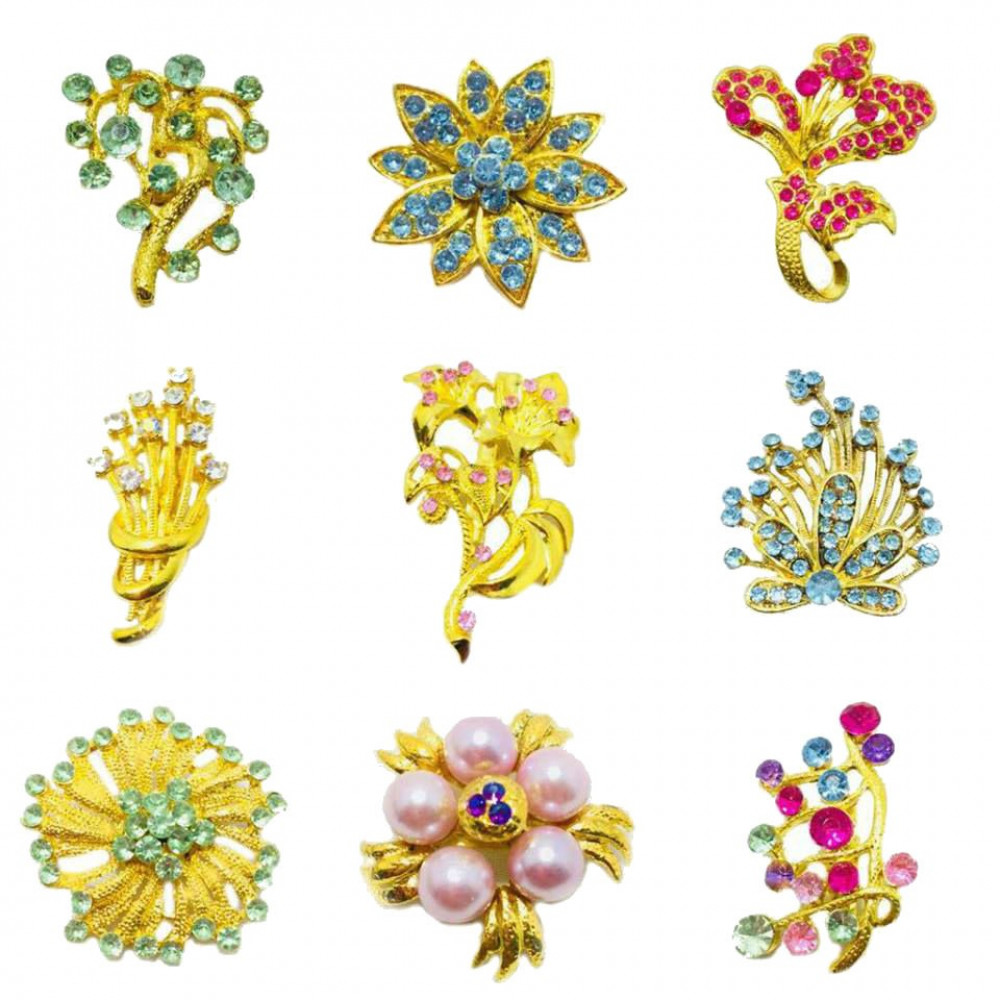 50pcs - 50biji Brooch Bahu Match Color in Pair Best Quality Wholesale Price