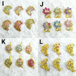 50pcs - 50biji Brooch Bahu Match Color in Pair Best Quality Wholesale Price