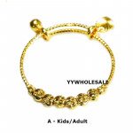 24k Gelang Tangan Emas Korea Adult & Kids Adjustable Bangle Local Stock