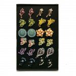 Wholesale Shoulder Pin / Brooch Randomly Mix Design Pair Color with Box 24pcs