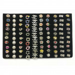 X70 - Mix Design Rhinestone Baby Brooch 100pcs Ready Stock with Box Wholesale