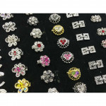 X70 - Mix Design Rhinestone Baby Brooch 100pcs Ready Stock with Box Wholesale