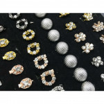 X70 - Mix Design Rhinestone Baby Brooch 100pcs Ready Stock with Box Wholesale