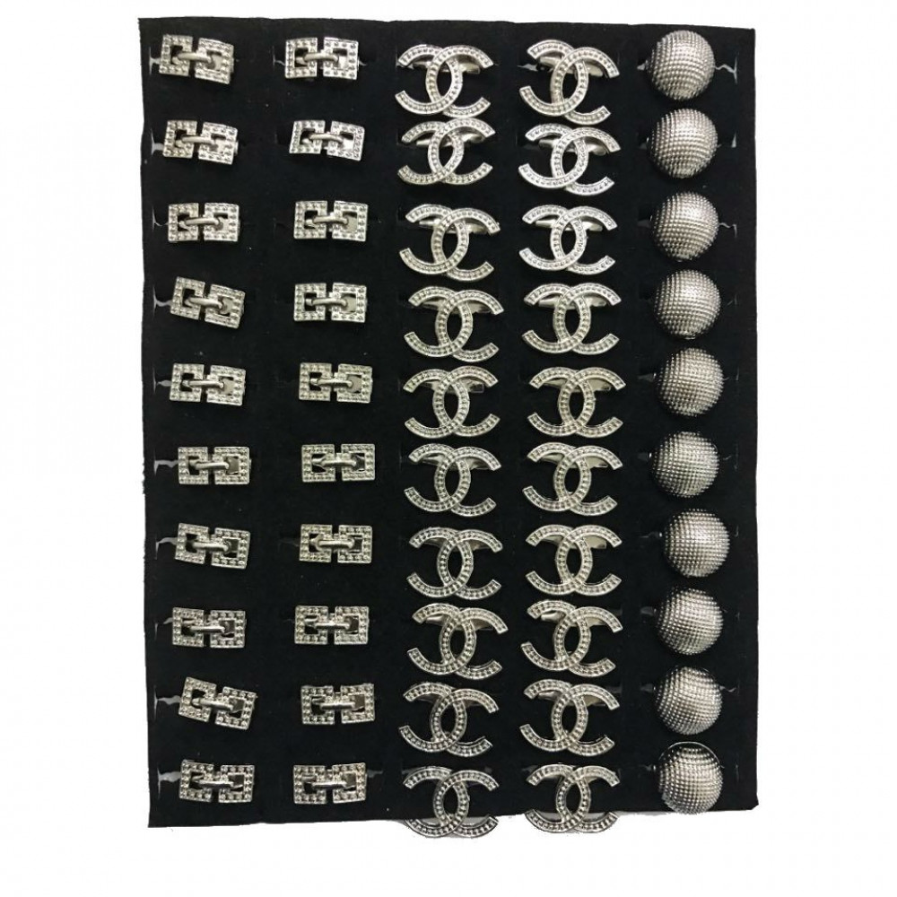 Wholesale 30/50pcs Plain Silver Baby Brooch Ready Stock Wholesale 30/50pcs Plain Silver Baby Brooch Ready Stock