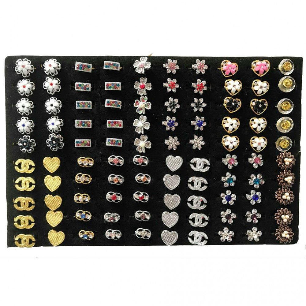 A91 - Wholesale 100pcs Mix Design Rhinestone Baby Brooch with Box