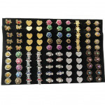 A91 - Wholesale 100pcs Mix Design Rhinestone Baby Brooch with Box