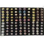 A91 - Wholesale 100pcs Mix Design Rhinestone Baby Brooch with Box