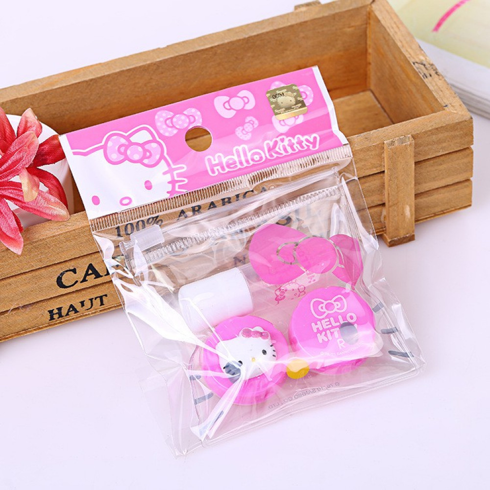 Hello Kitty Original Contact Lens Cases with Storage Bag Hello Kitty Original Contact Lens Cases with Storage Bag