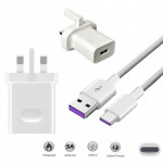 Huawei Super Charge 4.5A or 5A Adapter + Type C 5A Super Charging Cable