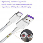 Huawei Super Charge 4.5A or 5A Adapter + Type C 5A Super Charging Cable