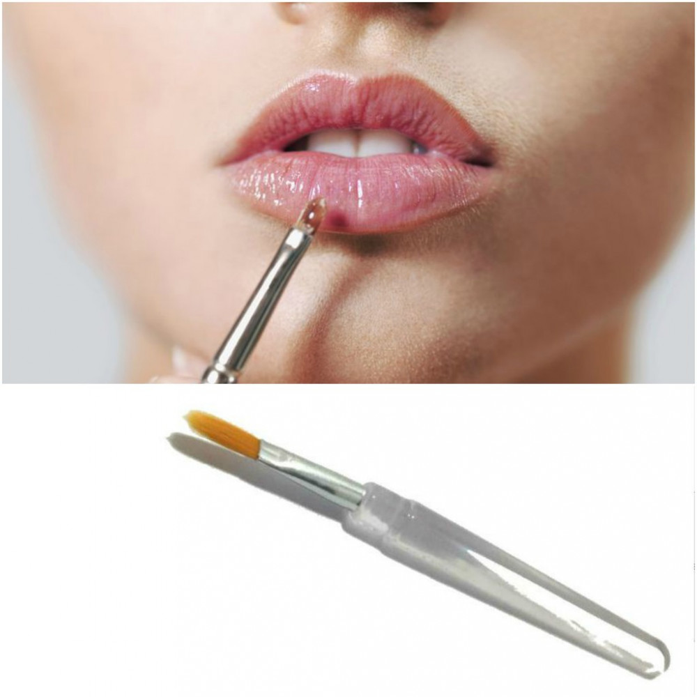 2pcs Lip Lipstick Lipgloss Brush Ready Stock