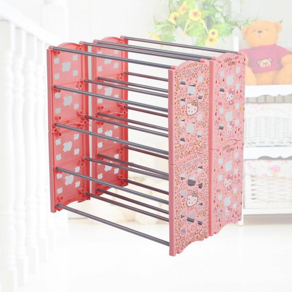Hello Kitty Shoe Rack Multi Layer Simple Household Ready Stock Hello Kitty Shoe Rack Multi Layer Simple Household Ready Stock