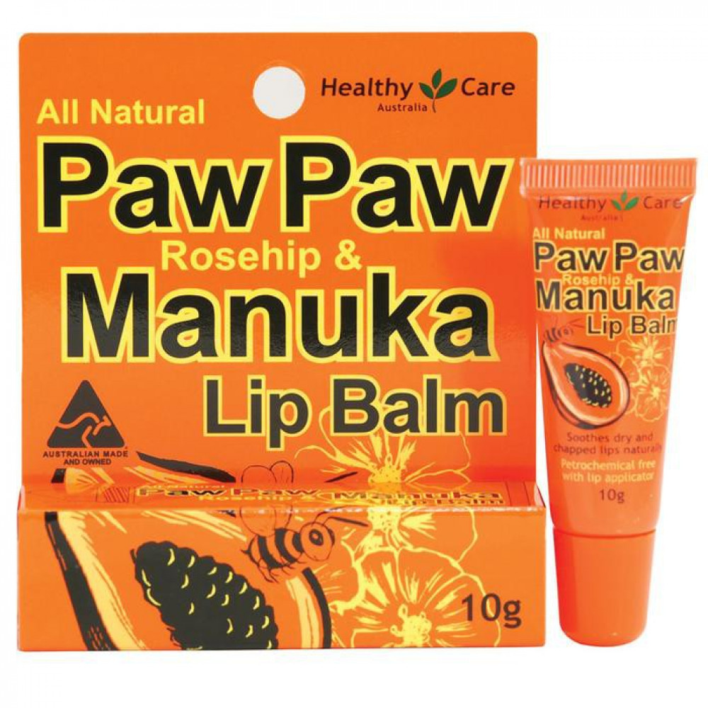 Original Healthy Care Paw Paw Lip Balm Australia Imported 全天然木瓜唇膏 10g