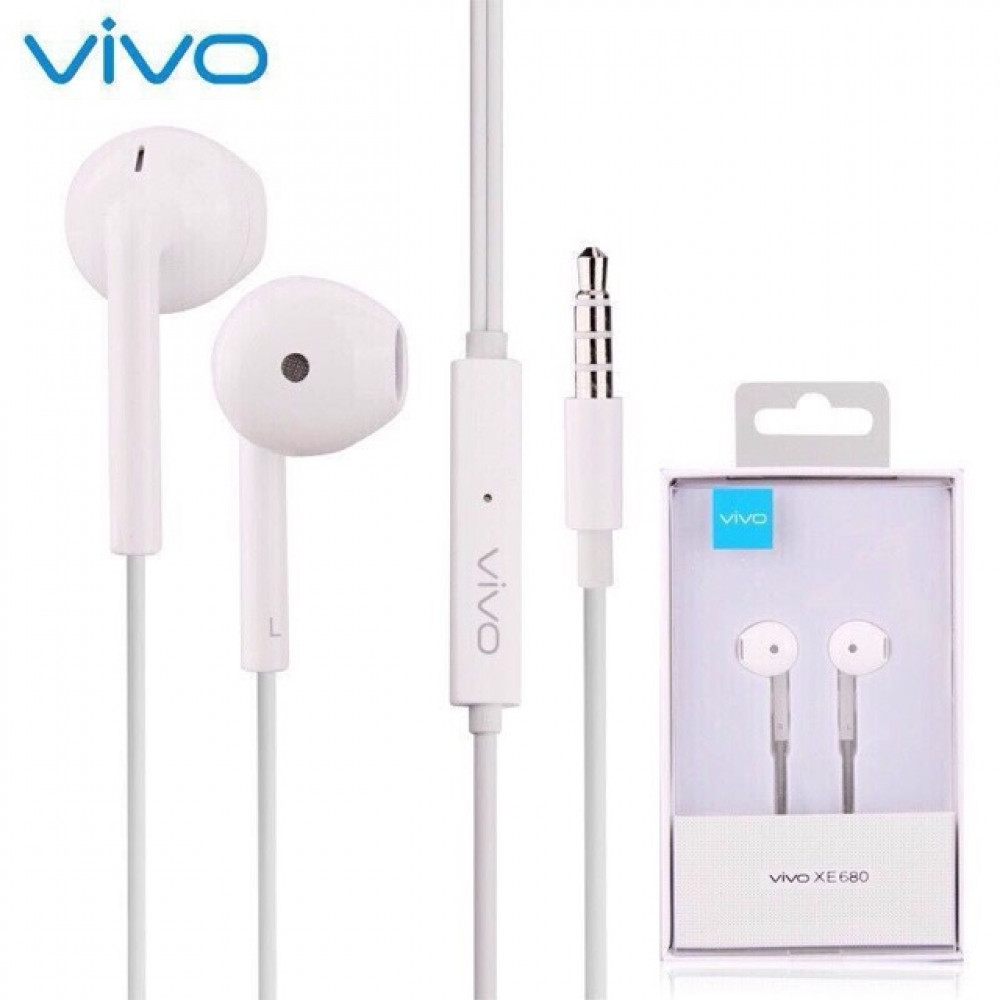 Original VIVO XE680 Ear Buds Wired Earphones Mic Present Ready Stock