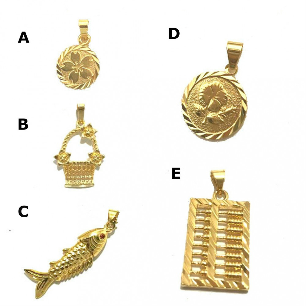 Ready Stock Quality Emas Korea Necklace Pendants