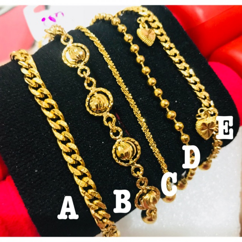 Promosi Raya - Gelang Tangan Emas/Silver Korea Aterable Ready Stock - A - Gold Promosi Raya - Gelang Tangan Emas/Silver Korea Aterable Ready Stock - A - Gold