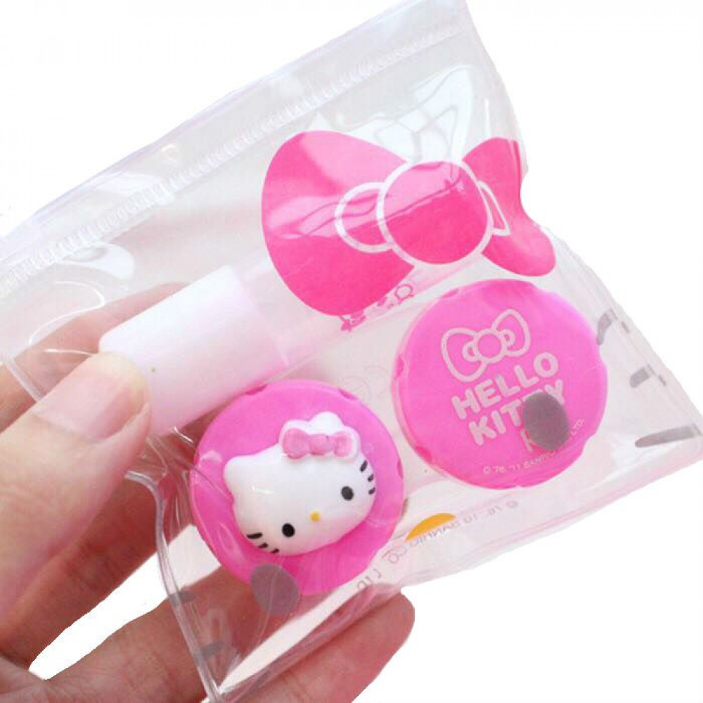 Ready Stock Hello Kitty Contact Lens Cases & Tools